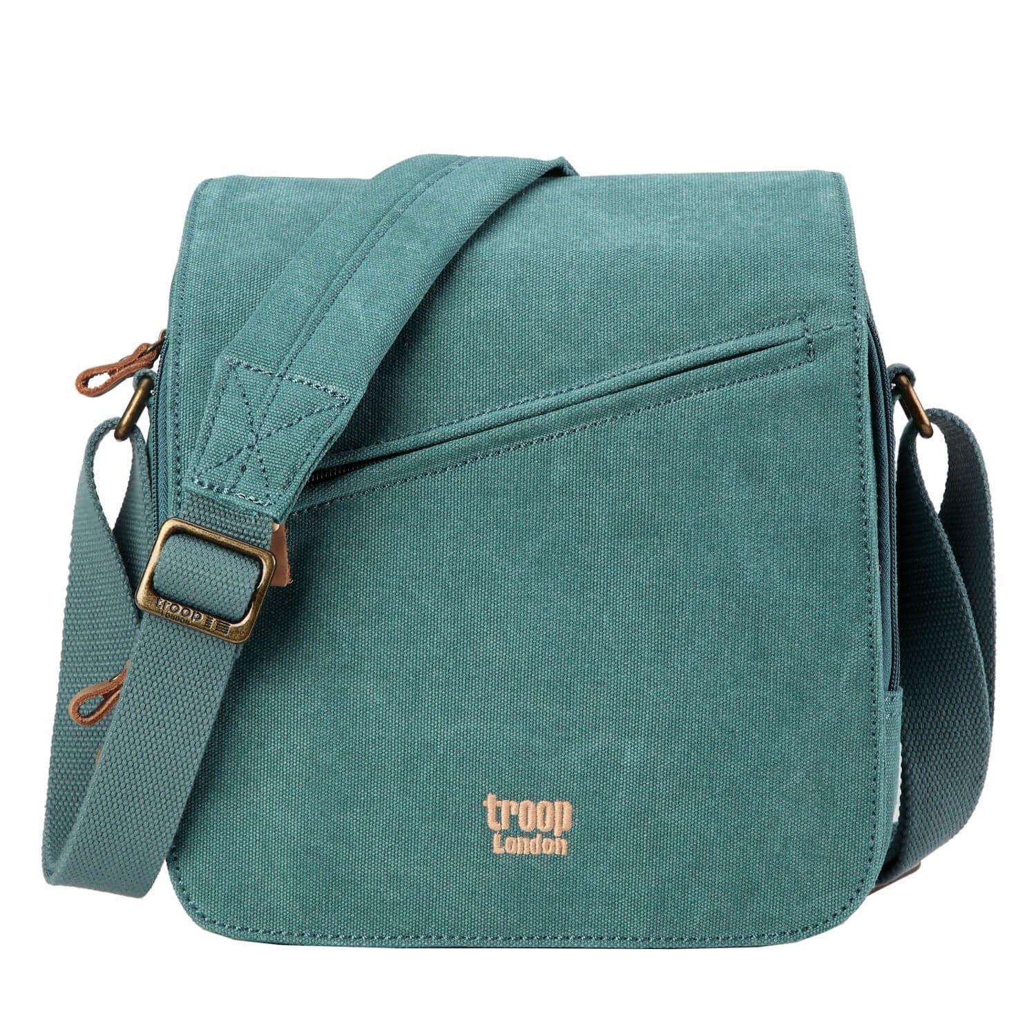 Canvas Flap Across Body Bag with Shoulder Pad | TRP0238 by Troop London