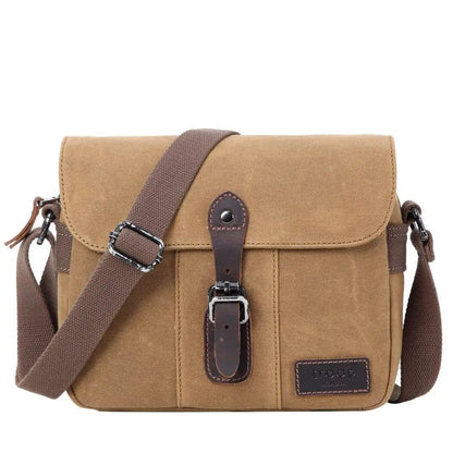 Heritage Waxed Canvas Across Body Bag | TRP0440 by Troop London