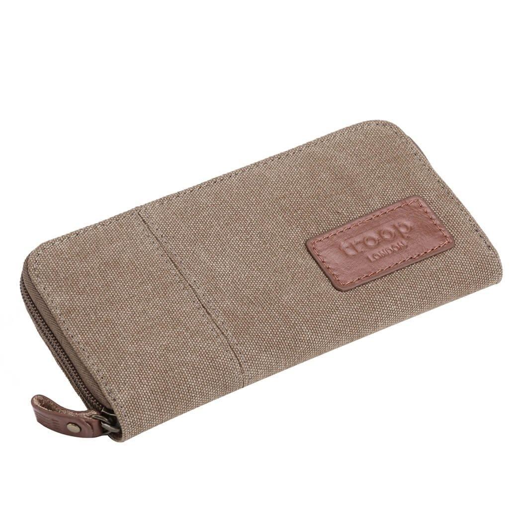 Canvas Zip Around Wallet Purse TRP0501
