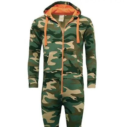 Adults Unisex Woodland Camouflage Onesie by Urban Road