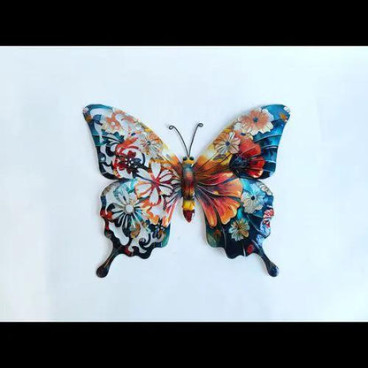 Botanical Print Metal Butterfly Wall Art by Avilo