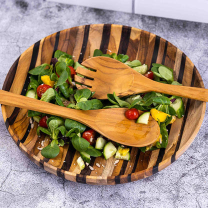Upcycled Eco Friendly Wooden Salad Servers by Paguro Upcycle