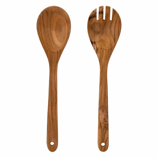 Upcycled Eco Friendly Wooden Salad Servers by Paguro Upcycle