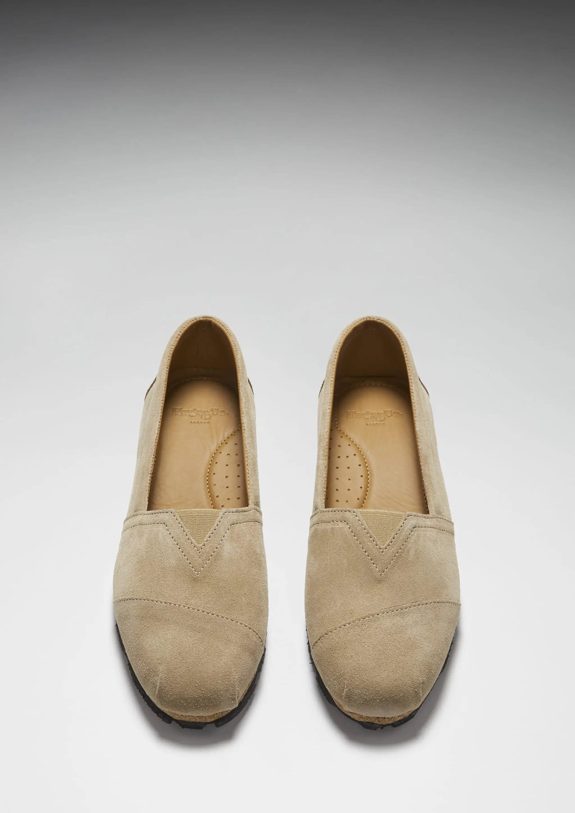 Women's Chukka Espadrilles, taupe suede by Hugs & Co.