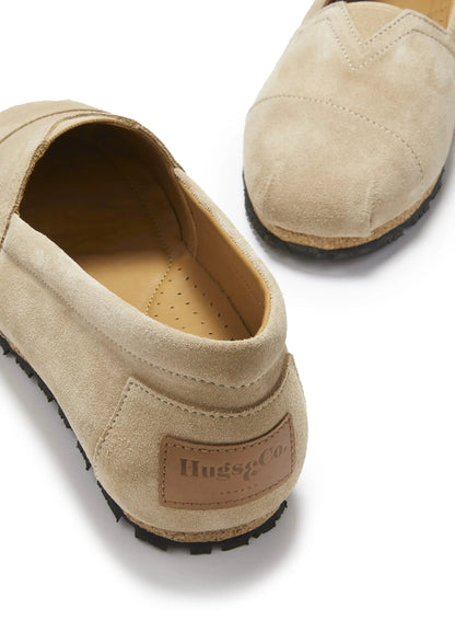 Women's Chukka Espadrilles, taupe suede by Hugs & Co.