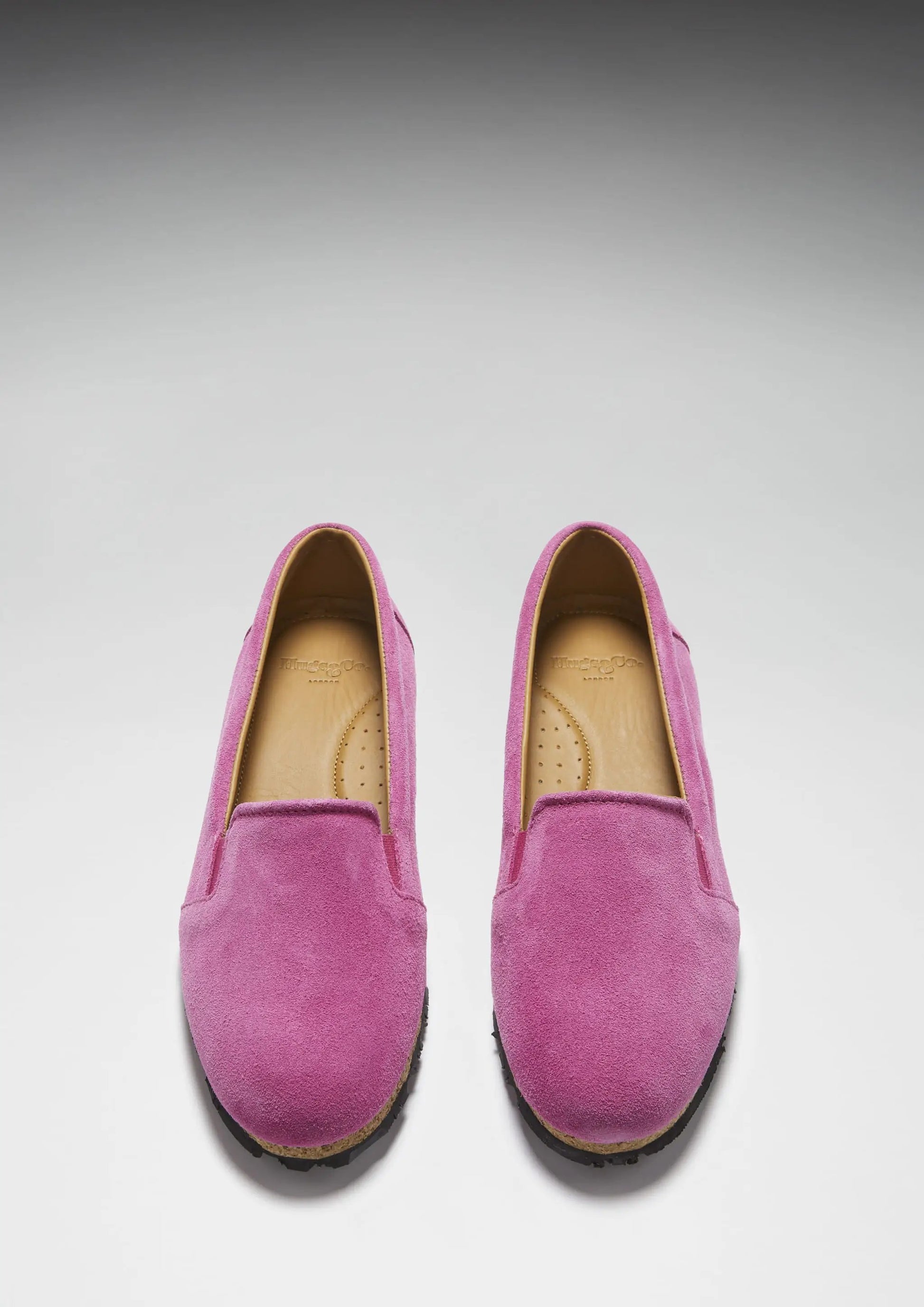 Women's Continental Espadrilles, candy pink suede by Hugs & Co.