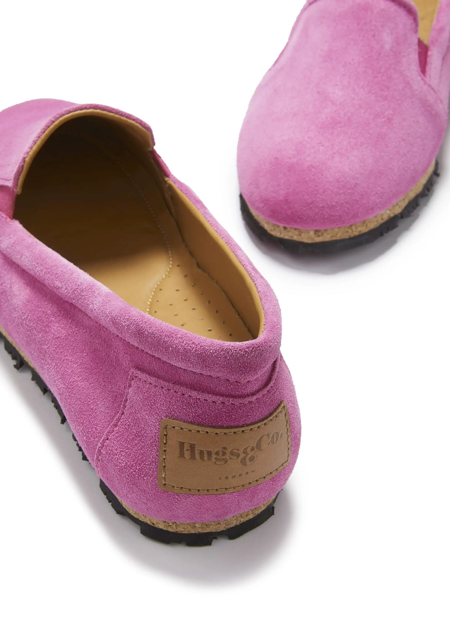 Women's Continental Espadrilles, candy pink suede by Hugs & Co.