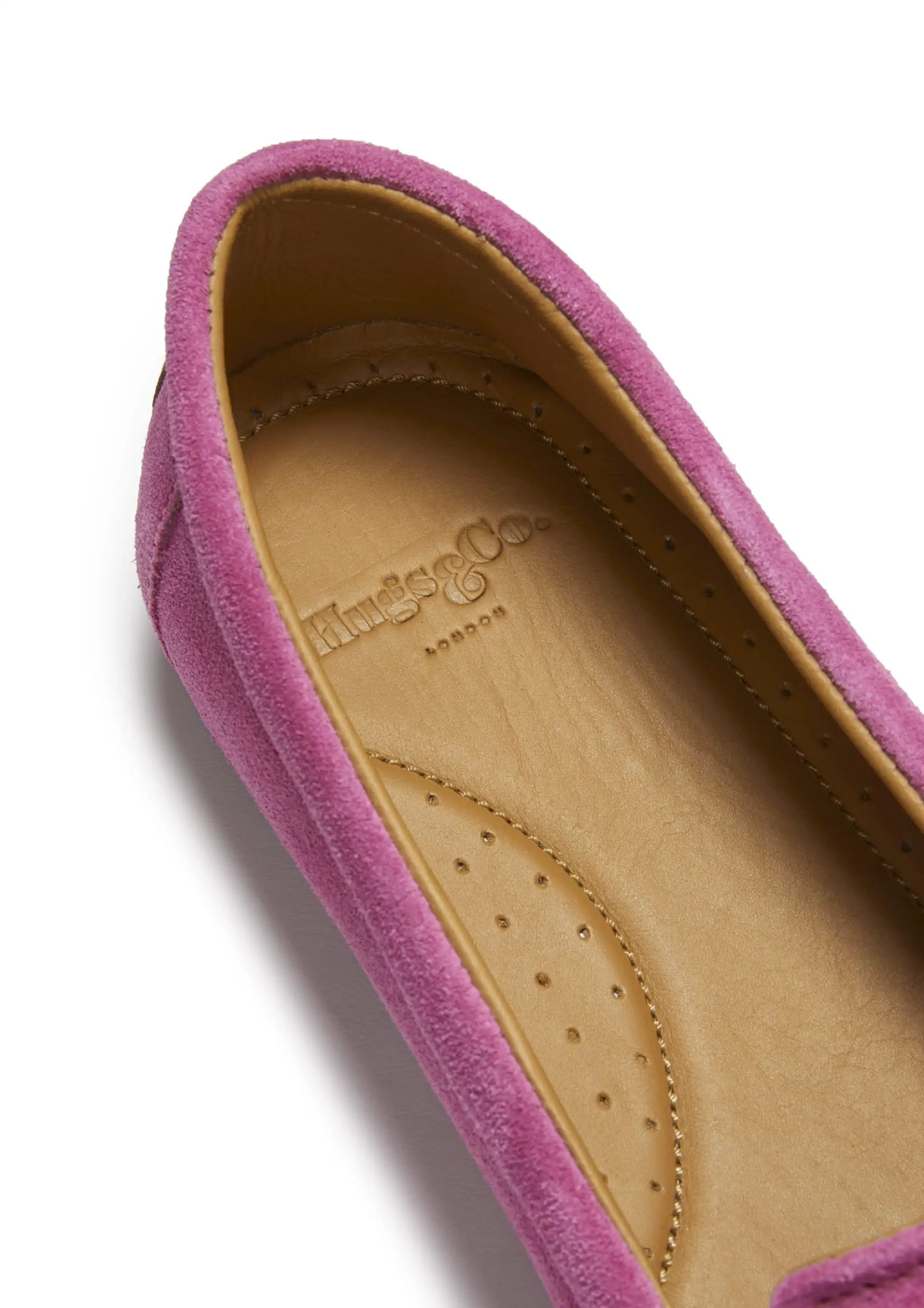 Women's Continental Espadrilles, candy pink suede by Hugs & Co.