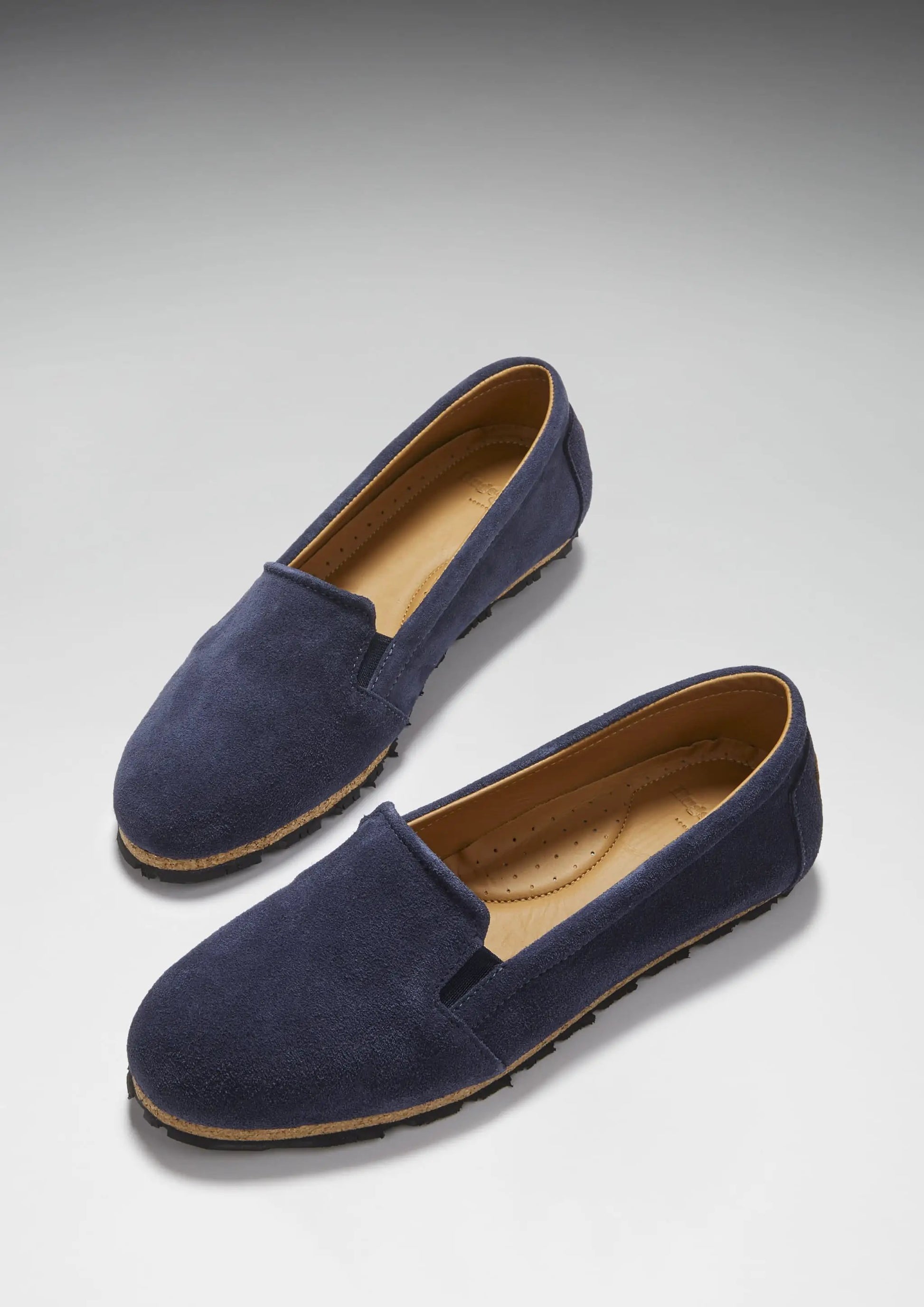 Women's Continental Espadrilles, navy blue suede by Hugs & Co.