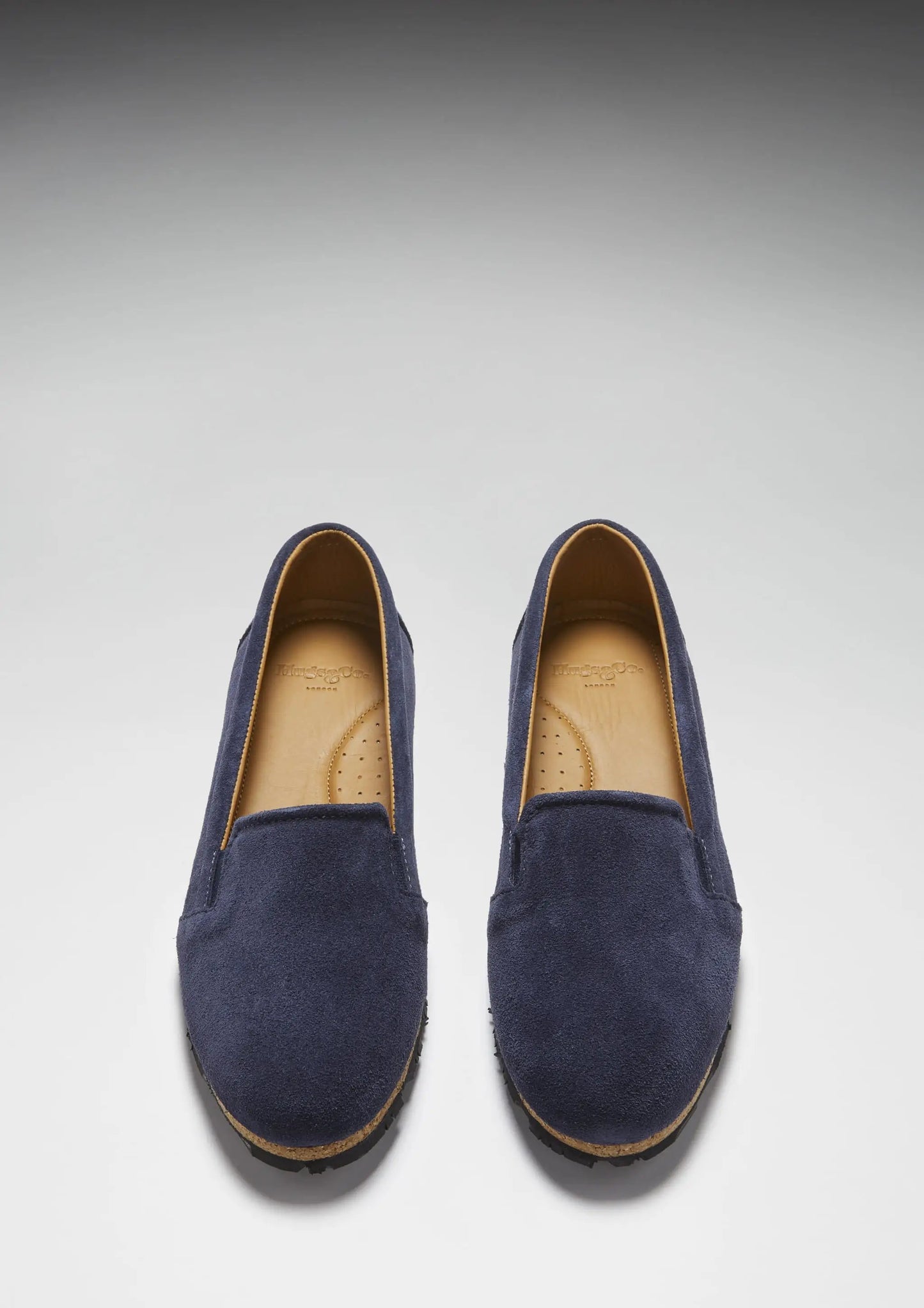 Women's Continental Espadrilles, navy blue suede by Hugs & Co.