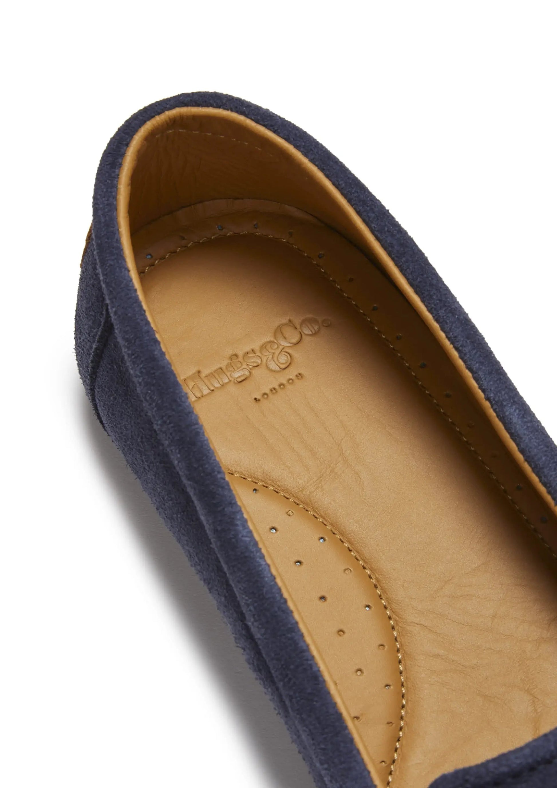 Women's Continental Espadrilles, navy blue suede by Hugs & Co.