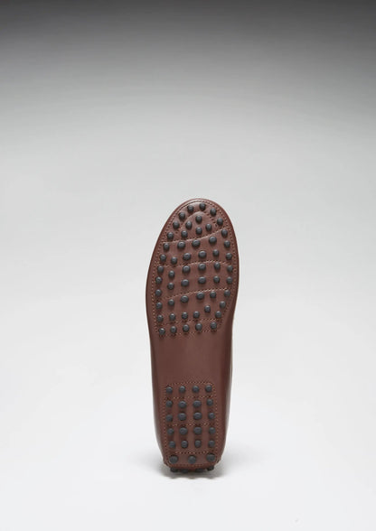 Women's Penny Driving Loafers, brown leather by Hugs & Co.