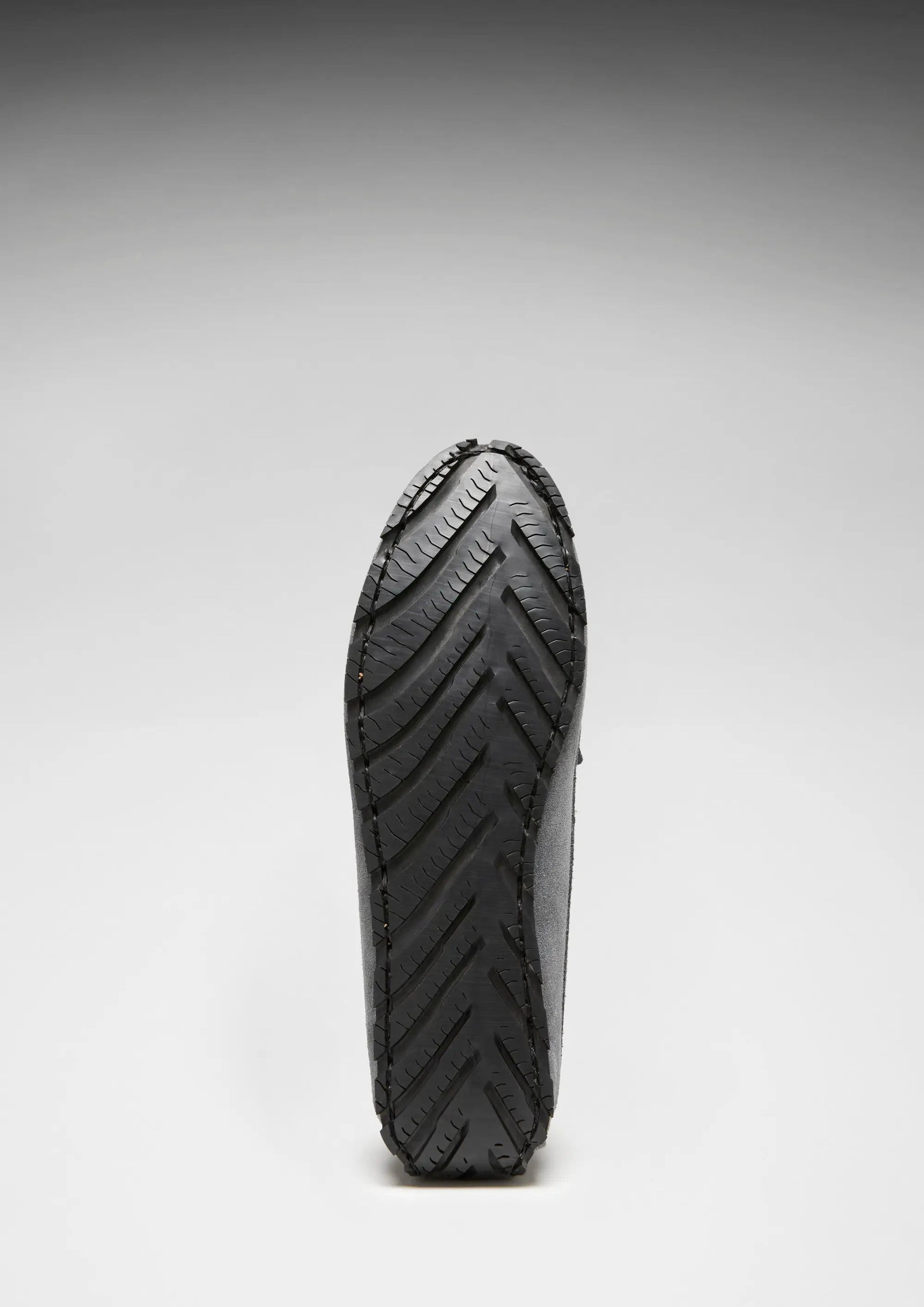 Women's Tyre Sole Penny Loafers, slate grey suede by Hugs & Co.