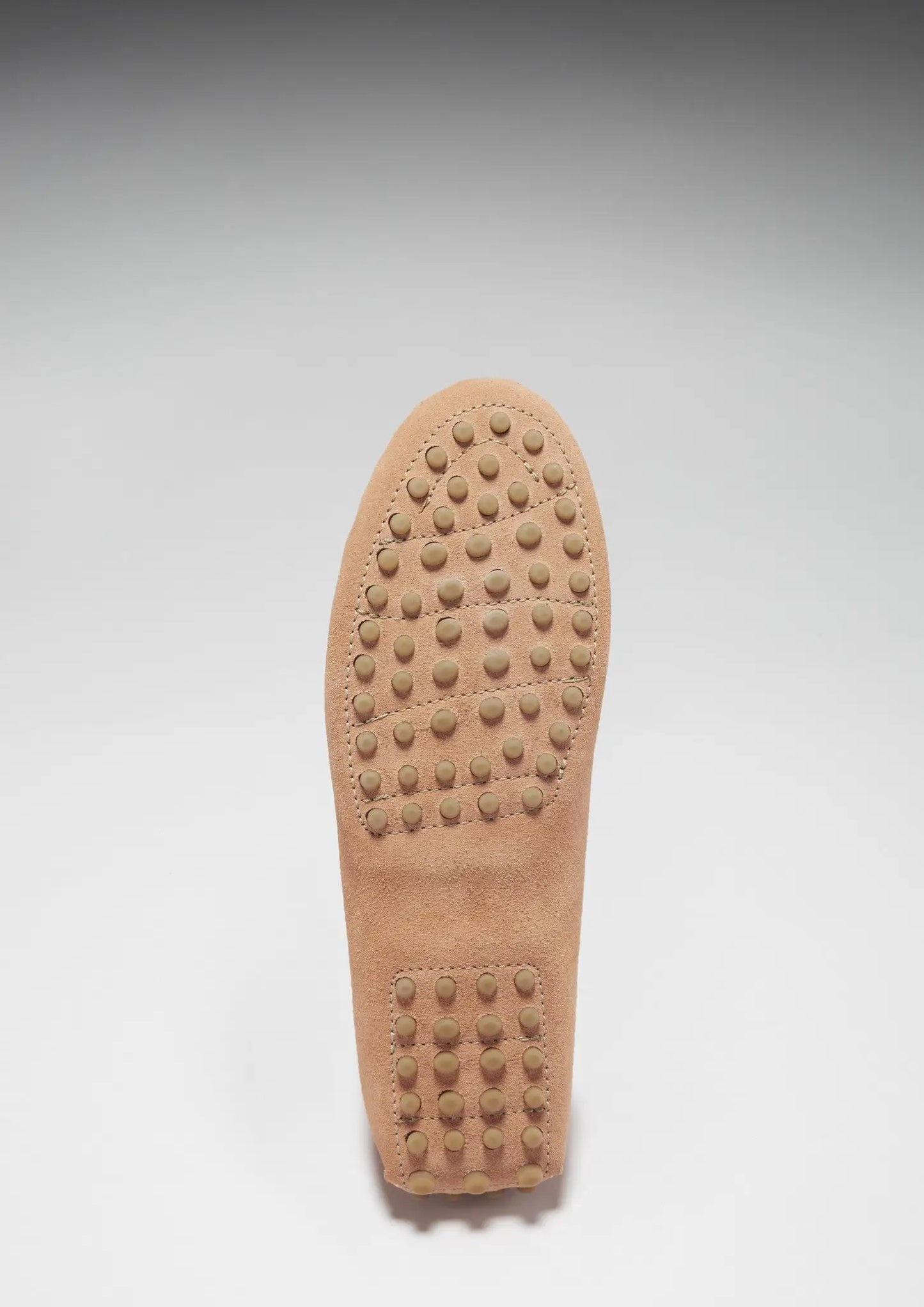 Women's Tasselled Driving Loafers, peach suede by Hugs & Co.