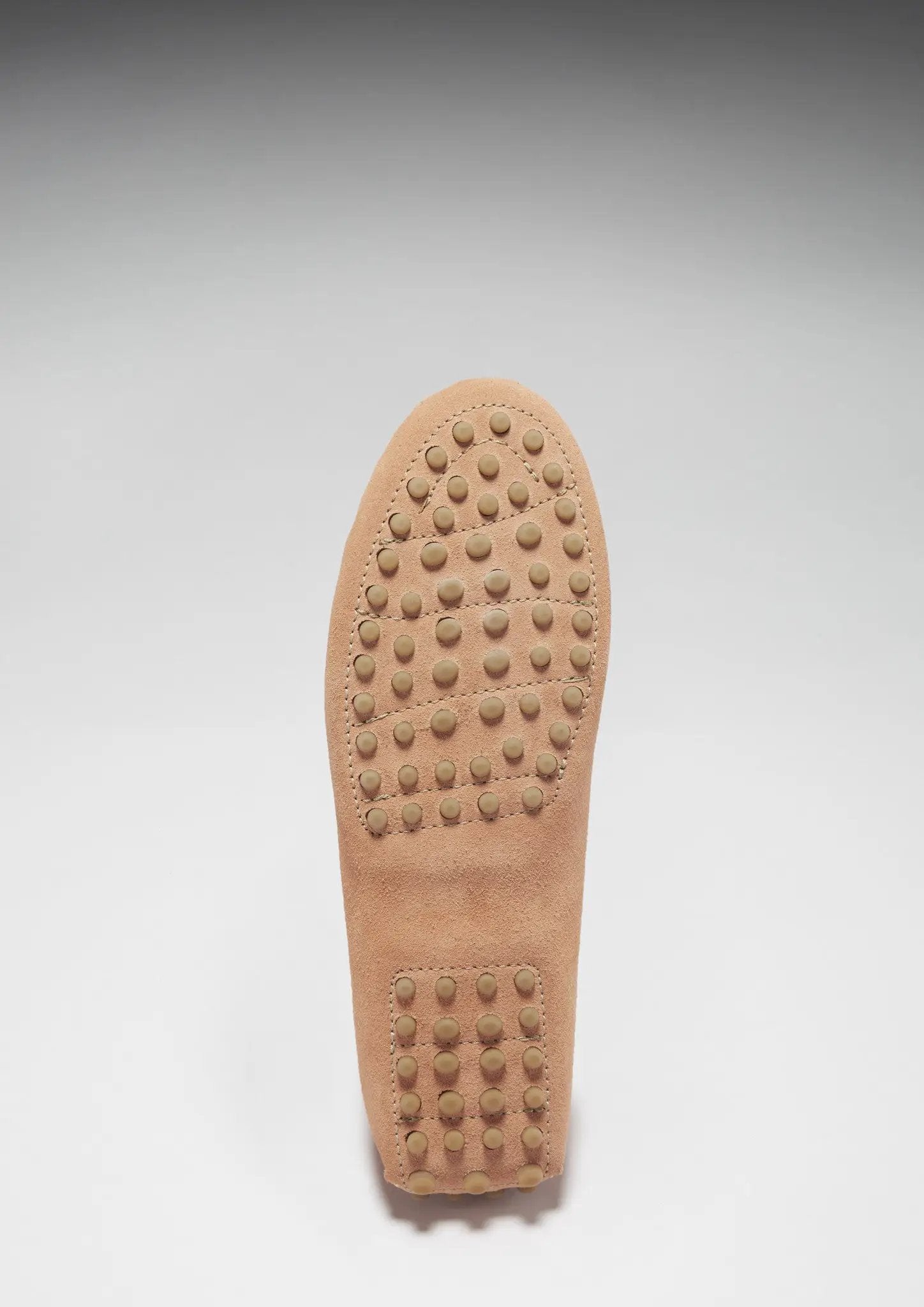 Women's Tasselled Driving Loafers, peach suede by Hugs & Co.