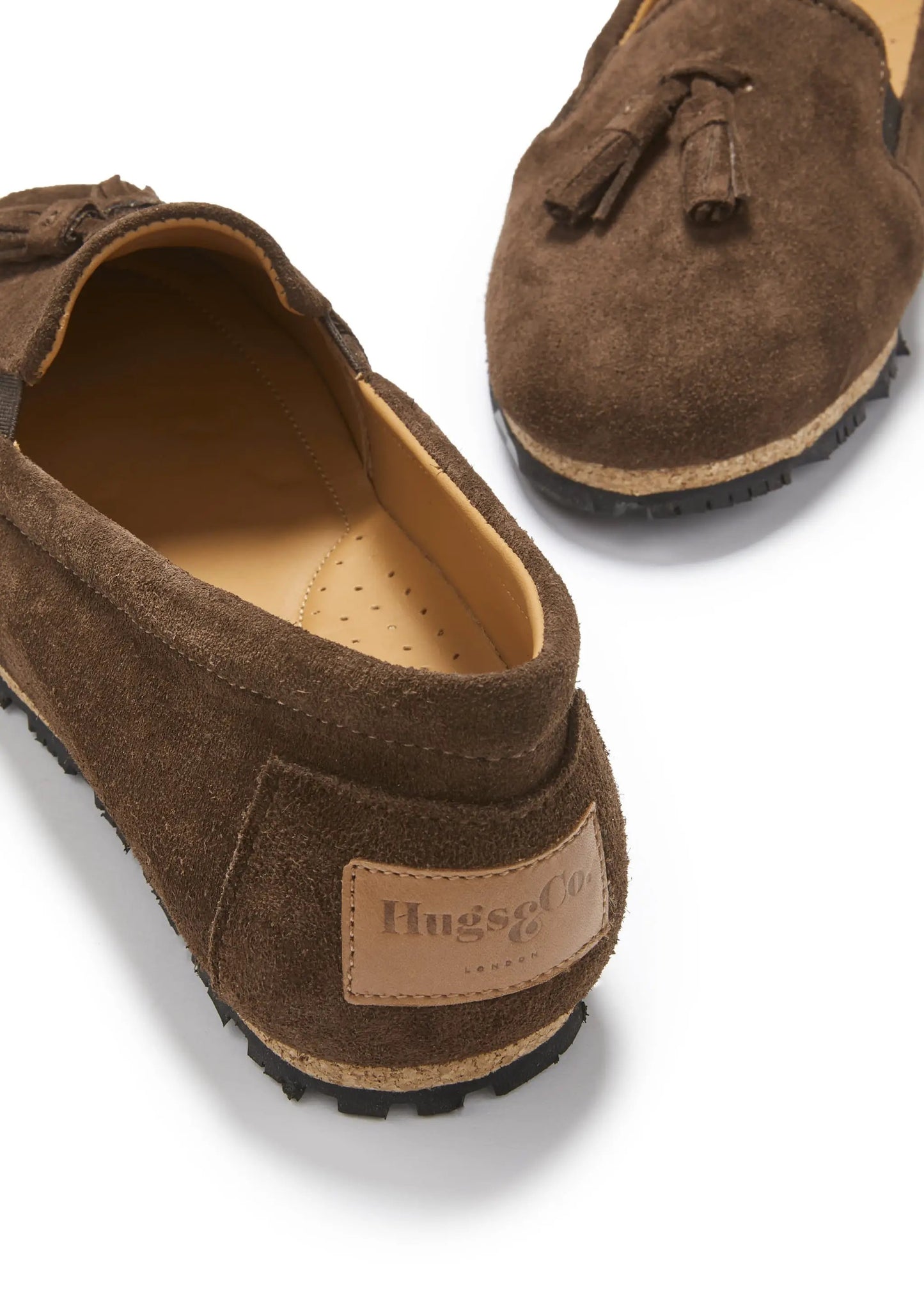 Women's Tasselled Espadrilles, brown suede by Hugs & Co.