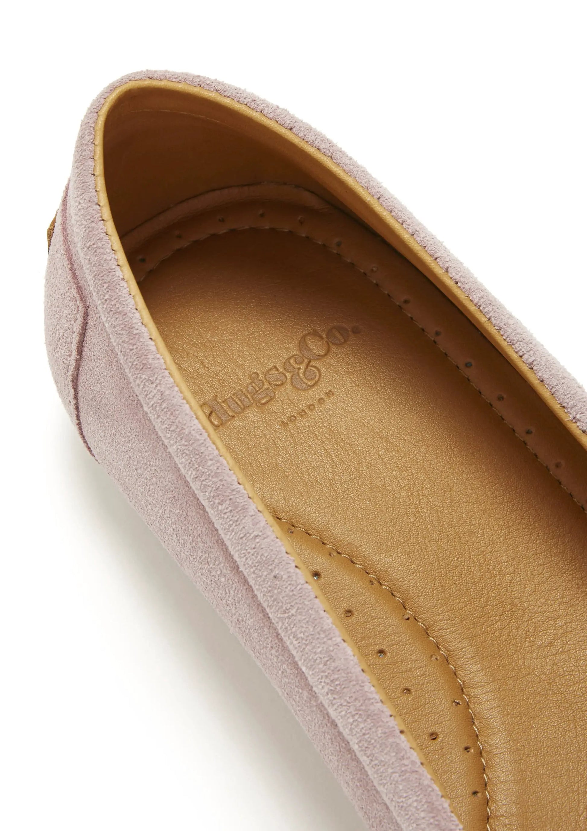Women's Chukka Espadrilles, powder pink suede by Hugs & Co.