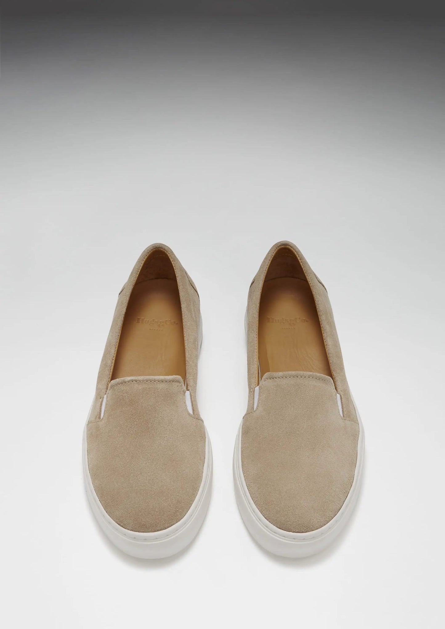 Women's Slip-On Sneakers, taupe suede by Hugs & Co.